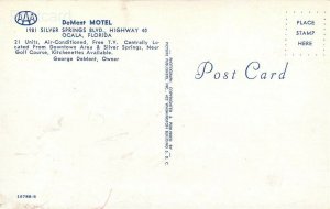 FL, Ocala, Florida, DeMent Motel, Picture Publishers No. 15788-B
