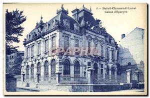 Old Postcard Bank Caisse d & # 39Epargne Saint Chamond