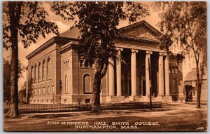 Northampton Massachusetts, John M. Greene Hall, Smith College, Vintage Postcard