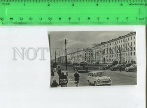 474083 1962 Kuibyshev on Volga Pobedy street cars bus art plant Rostov-on-Don