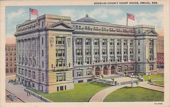 Nebracka Omaha Douglas County Court House 1943