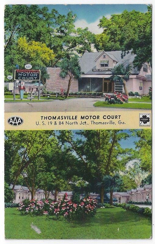 Thomasville, Georgia, Views of Thomasville Motor Court, 1956 