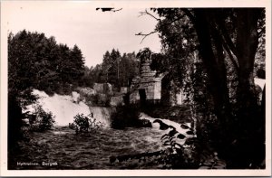 Sweden Borgviks Hyttruin Vintage RPPC C009