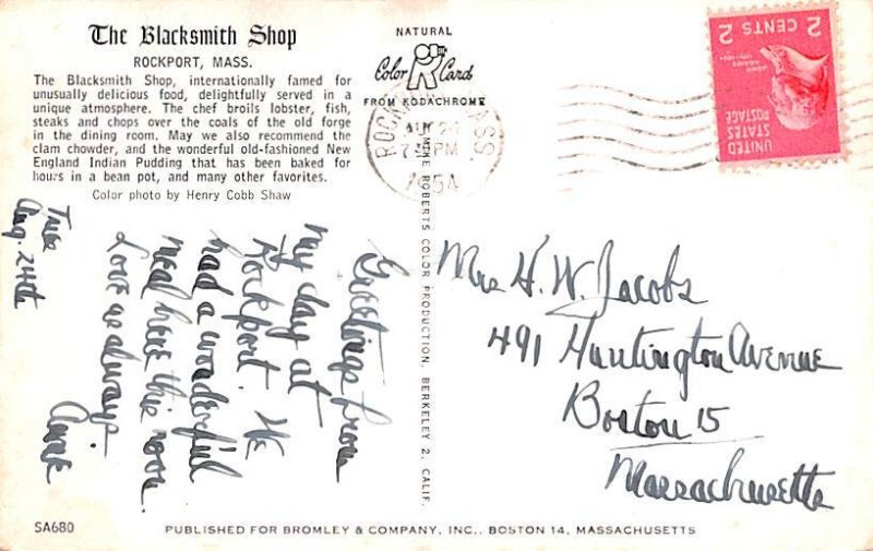 The Blacksmith Shop Rockport, Massachusetts MA