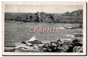 Old Postcard Around Tregastel Plougasnou Le Diben Les Grands Rochers I Entree...