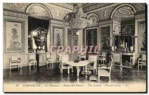 Old Postcard Compiegne Chateau Flower Show