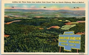 M-10017 Looking into Three States from Lookout Point Grand View on Lincoln Hi...