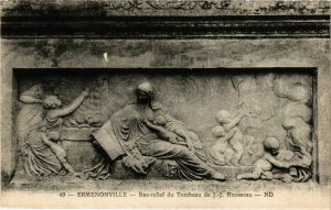 CPA Ermenonville - Bas-Relief du Tombeau de J.-J. Rousseau (1032253)