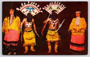 Native Americana Indian~Apache Devil Dance~Petley Vintage Postcard