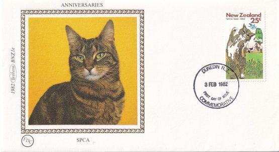 New Zealand SPCA Tortoiseshell Cat Benham First Day Cover