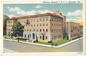 Y M C A McGilvray Memorial Springfield Ohio  Limestone & North St