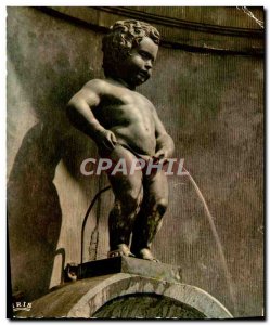 Postcard Modern Brussels Manneken Pis