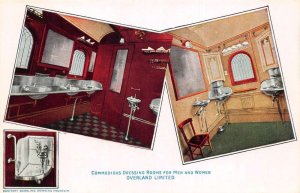 Overland Limited Train Car Interior Mens and Womens Dressing Rooms PC AA59696