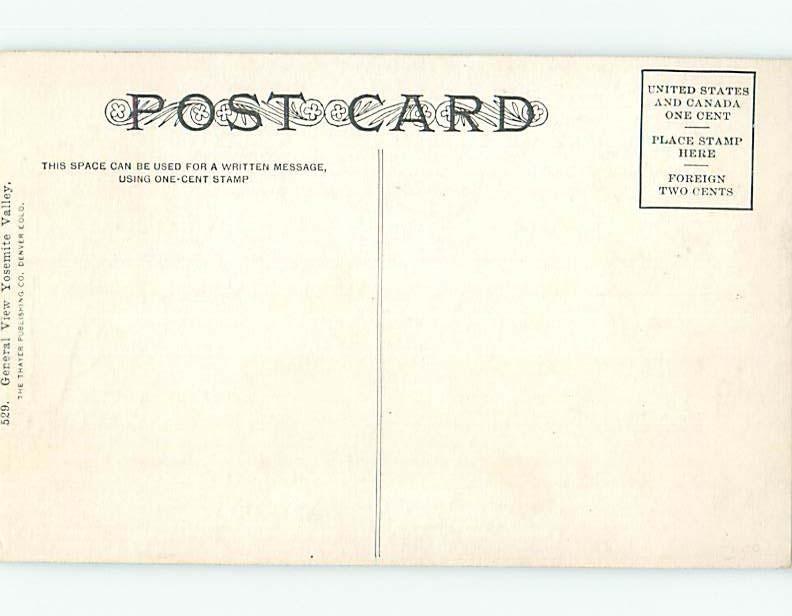 Divided-Back YOSEMITE VALLEY IN PARK Stockton & Modesto California CA HM5703