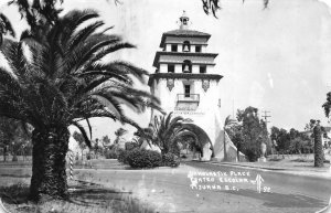 RPPC Centro Escolar Agua Caliente, Tijuana, BC, Mexico ca 1940s Vintage Postcard