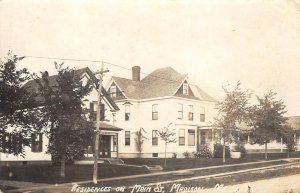 RPPC Main Street Residences, Madison, Maine Somerset 1910 Vintage Photo Postcard