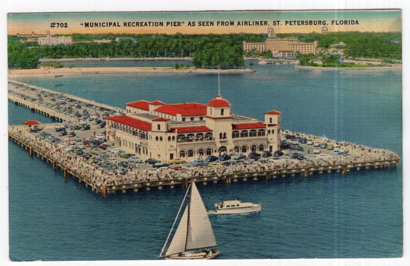 St. Petersburg, Florida, Municipal Recreation Pier As Seen From Airliner