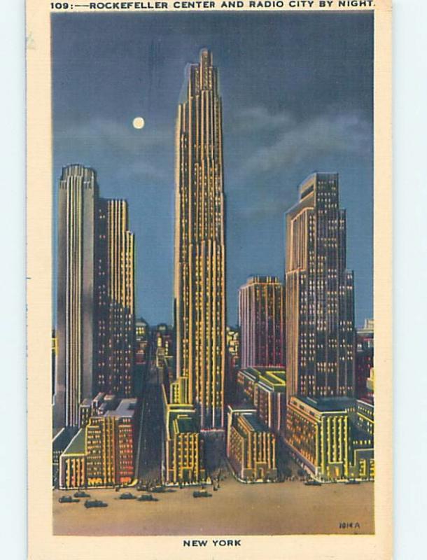 Unused Linen ROCKEFELLER CENTER New York City NY HM9549