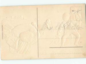 Pre-Linen Black Americana KIDS ENCOUNTER THANKSGIVING TURKEY AC0381