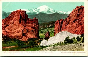 Vtg Postcard 1900 Detroit Photographic Co Pike's Peak CO Garden of Gods UDB UNP