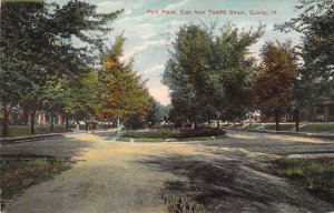 c.'08, Park Place East from Twelfth Street, Quincy, IL,Old Post Card