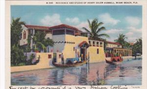 Florida Miami Beach Residence and Studio Of Henry Salem Hubbell Curteich