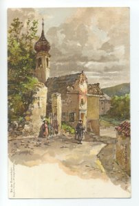 ft1588 - Eisackthal , South Tyrol , Italy - postcard early Chromlitho