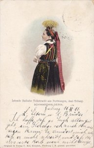 Gewrmany Schwarzwaelderin Woman In Traditional Costume 1911