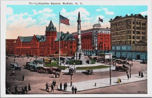 Lafayette Square Buffalo New York Postcard C063