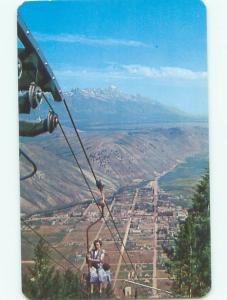 Unused Pre-1980 AERIAL VIEW OF TOWN Jackson Hole Wyoming WY n2908