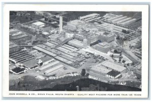 c1909 Aerial View John Morrell Co. Exterior Sioux Falls South Dakota SD Postcard