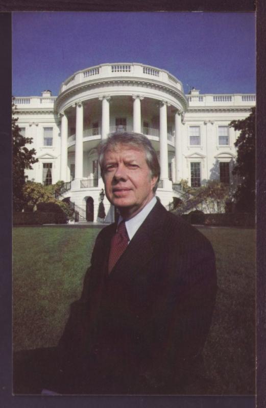 Jimmy Carter on the South Lawn White House Post Card 3351