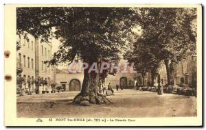 Old Postcard Mont Sainte Odile The Great Court