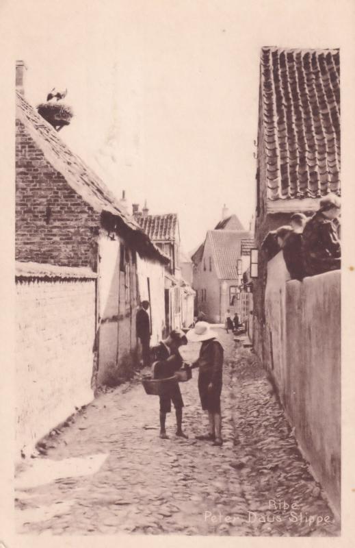 Peter Daus Slippe Ribe Denmark Old Postcard