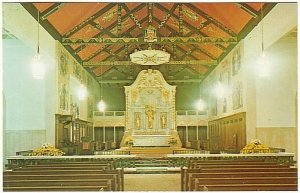 Sanctuary, Roman Catholic Cathedral, St. Augustine, Florida, Vintage Postcard