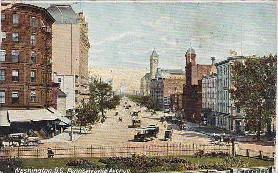 Washington DC Pennsylvania Avenue From Treasury 1911