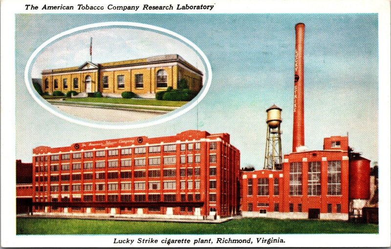 PC American Tobacco Company Research Laboratory Lucky Strike Richmond Virginia