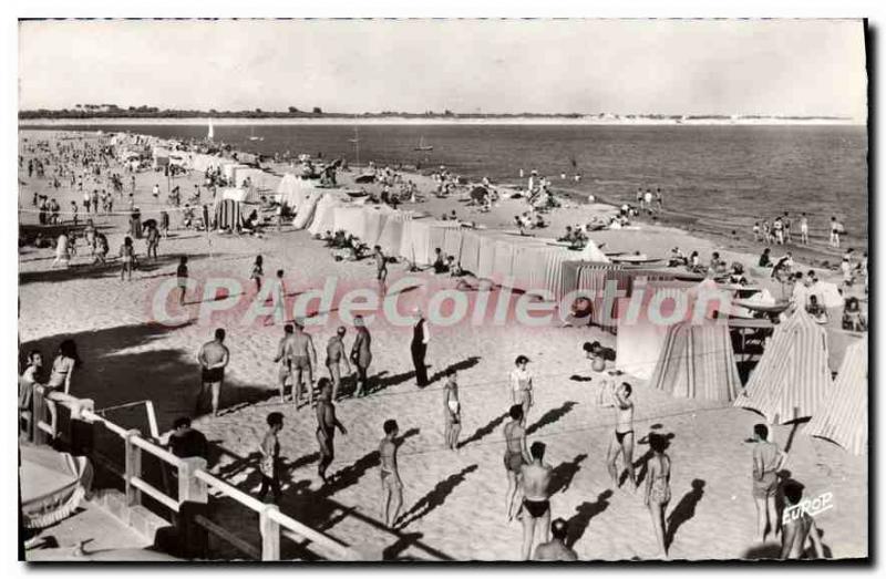 Postcard Old La Tranche Sur Mer Beach