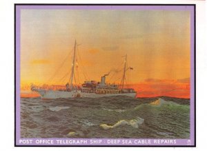 Telegraph Ship Pears Soap WW2 Post Office Advertising Art Poster Postcard