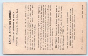 Sainte Anne Du CONGO Brazzaville Postcard