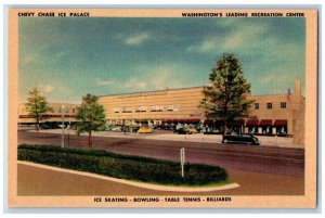 Washington D.C. Postcard Chevy Chase Ice Palace Recreation Center Ice Skating