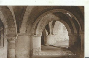 Gloucestershire Postcard - Cathedral Crypt - Ref TZ3087