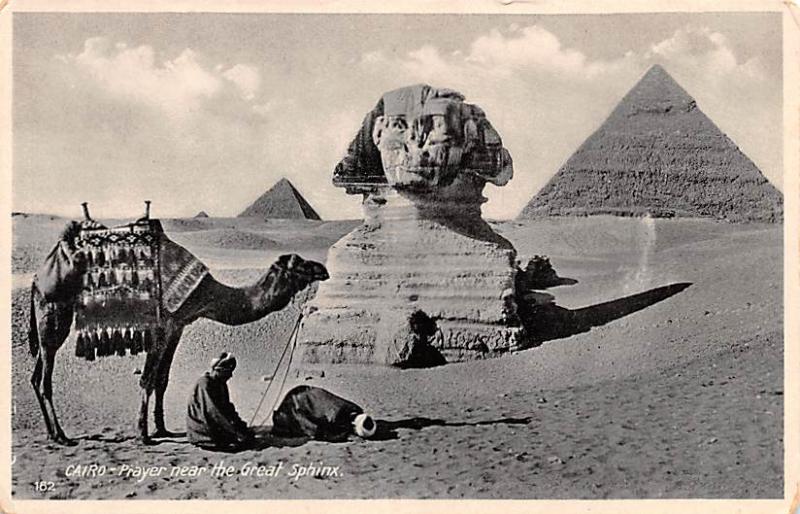 Cairo Egypt, Egypte, Africa Prayer near the Great Sphinx Cairo Prayer near th...