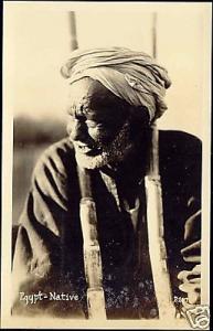 egypt, Native Man (1930s) RPPC