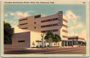 1947 Columbia Broadcasting Station Radio City Hollywood Ca Posted Postcard