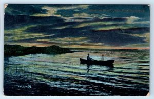 Sunset on Grand Lake New Brunswick Canada Postcard