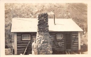 Eldora Colorado Log Cabin Real Photo Vintage Postcard AA68619