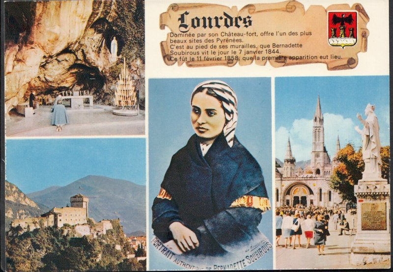France Postcard - Views of Lourdes  RR1101