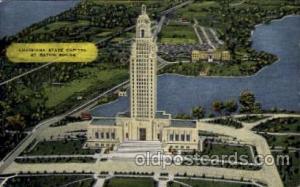 Louisiana, Baton Rouge United States State Capital Building Postcard Post Car...