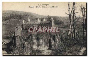 Old Postcard Auvergne Cantal Le Chateau du Sailhans